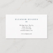 Carte De Visite Simple Élégant Professionnel (Dos)