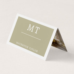 Carte De Visite Simple Élégant Professionnel 3 Photo