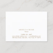 Carte De Visite Simple Elégant Professionnel Bourgogne Vin Couleur (Dos)