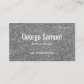 Carte De Visite Simple Élégant Professionnel Emploi Nom Fonction (Devant)
