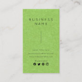 Carte De Visite Simple Élégant Professionnel Nom de l'employé Titr (Devant)