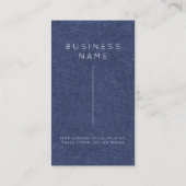 Carte De Visite Simple Élégant Professionnel Nom de l'employé Titr (Dos)