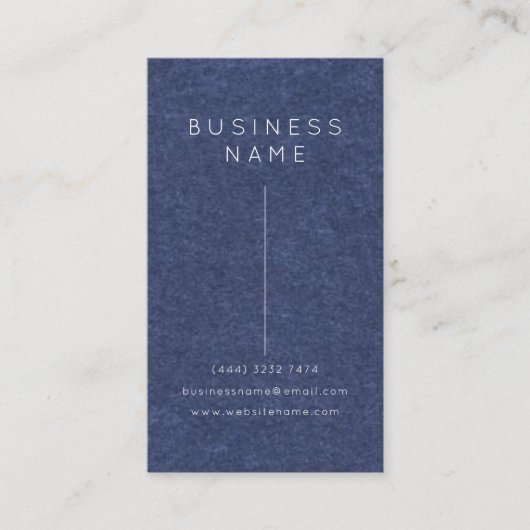 Carte De Visite Simple Élégant Professionnel Nom de l'employé Titr (Devant)