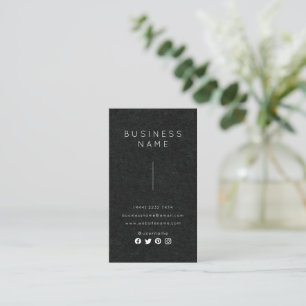 Carte De Visite Simple Élégant Professionnel Nom Emploi Titre de p