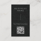 Carte De Visite Simple Élégant Professionnel Nom Emploi Titre de p (Dos)
