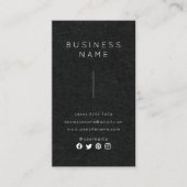 Carte De Visite Simple Élégant Professionnel Nom Emploi Titre de p (Devant)