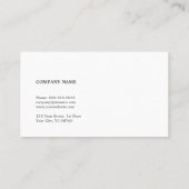 Carte De Visite Simple Élégant Propre Pastel Stripe Consultant (Dos)