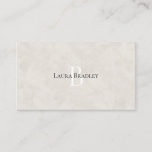Carte De Visite Simple Elegant Style Luxe Monogramme Voiture d'aff