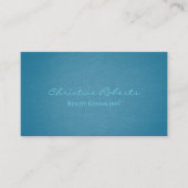 Carte De Visite Simple Elegant Turquoise Turquoise Beauty Consulta (Devant)