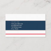Carte de visite simple élégante minimale féminine (Dos)
