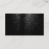 Carte de visite simple en bande orange gris noir (Dos)