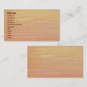 Carte de visite simple en bois d'érable (Devant / Derrière)