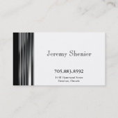 Carte de visite simple en métal de comptable (Dos)