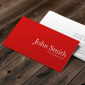 Carte de visite simple en tatouage rouge clair