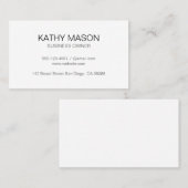 Carte De Visite Simple Entreprise (Devant / Derrière)