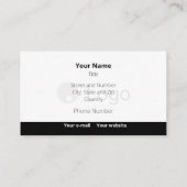 Carte De Visite Simple entreprise blanche (Dos)