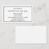 Carte de visite simple et chic de conseil en (Devant / Derrière)