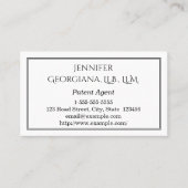 Carte de visite simple et chic de conseil en (Devant)