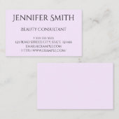 Carte de visite simple et de base de consultant en (Devant / Derrière)