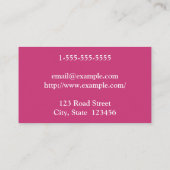 Carte de visite simple et de base de notaire (Dos)