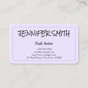 Carte de visite simple et décontracté d'artiste
