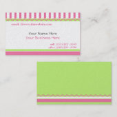 Carte De Visite Simple et doux/ rose (Devant / Derrière)