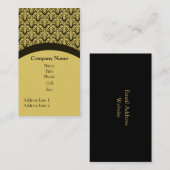 Carte de visite simple et élégant, beige (Devant / Derrière)