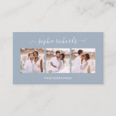 Carte De Visite Simple et élégant | Trois photographes (Devant)