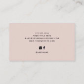 Carte De Visite Simple et élégant | Trois photographes (Dos)