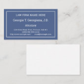 Carte de visite simple et humble (Devant / Derrière)