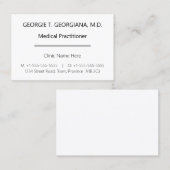 Carte de visite simple et minimal (Devant / Derrière)