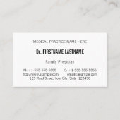 Carte de visite simple et minimal (Devant)