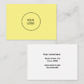 Carte De Visite simple et minimal ajouter votre logo entreprise pe (Devant / Derrière)