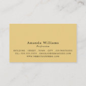 Carte De Visite Simple et minimaliste (Dos)