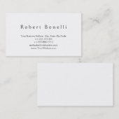 Carte de visite simple et minimaliste (Devant / Derrière)