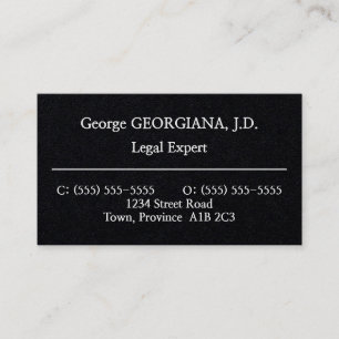 Carte de visite simple et minimaliste