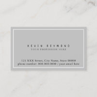 Simple et minimaliste Basic Grey Professionnel