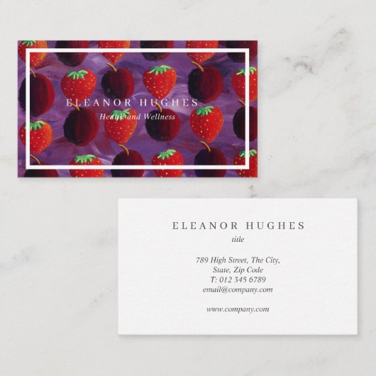 Carte De Visite Simple et moderne (Devant / Derrière)