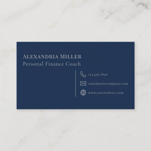 Carte De Visite Simple et moderne (Devant)