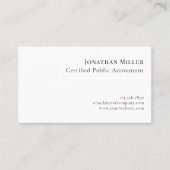 Carte De Visite Simple et moderne (Devant)