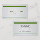 Carte de visite simple et moderne de corps médical (Devant / Derrière)