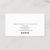 Carte De Visite Simple et Neutre Beige Professionnel (Dos)