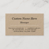 Carte de visite simple et professionnel (Devant)