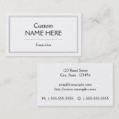 Carte de visite simple et professionnel (Devant / Derrière)