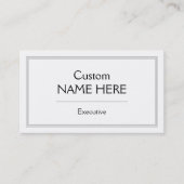 Carte de visite simple et professionnel (Devant)