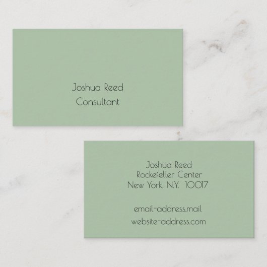 Carte de visite simple et professionnel (Devant / Derrière)