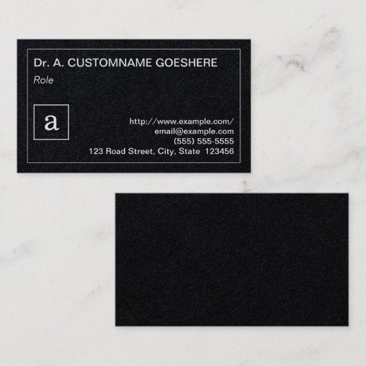 Carte de visite simple et professionnel (Devant / Derrière)