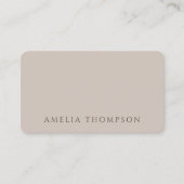 Carte De Visite Simple et professionnel beige neutre (Devant)