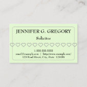 Carte de visite simple et simple d'authentificatio (Devant)