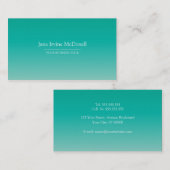 Carte de visite simple et simple de mousse de mer (Devant / Derrière)